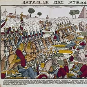 NAPOLEON: PYRAMIDS, 1798. Battle of the Pyramids, 21 July 1798, between the French