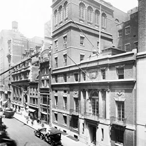 NEW YORK: HARVARD CLUB. The Harvard Club in New York City. Photograph, c1920