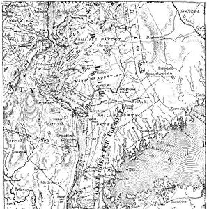 NEW YORK: MAP, c1776. A map of Southern New York and the Hudson River Valley, c1776