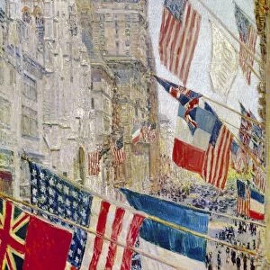 Oil on canvas, 1917, by Childe Hassam