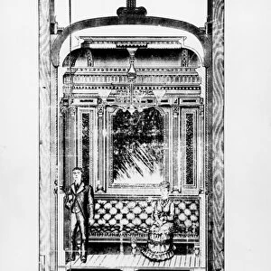OTIS HOTEL ELEVATOR, 1881. Wood engraving