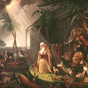 PEALE: NOAHs ARK. Noah and his Ark, Charles Willson Peale. Oil on canvas, 1819