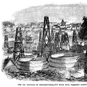 PENNSYLVANIA: OIL, c1865. The Oil Regions of Pennsylvania - Pit Hole City, Venango County