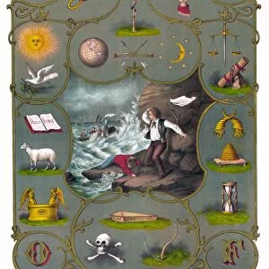 POSTER: ODD FELLOWS, c1875. Promised Relief