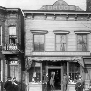 RICHMOND: PHARMACY, c1899. Leigh Street Pharmacy, an African American owned drug