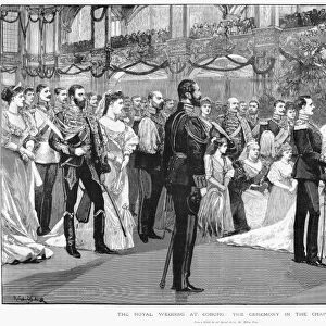 ROYAL WEDDING, 1894. The wedding of Ernest Louis, Grand Duke of Hesse and Princess