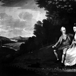 SIR FRANCIS DASHWOOD (1708-1781). 15th Baron le Despencer, with his wife