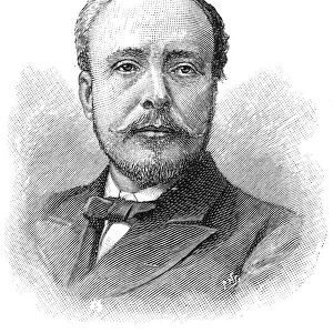 SIR JAMES DEWAR (1842-1923). Scottish chemist and physicist. Wood engraving, English, 1893