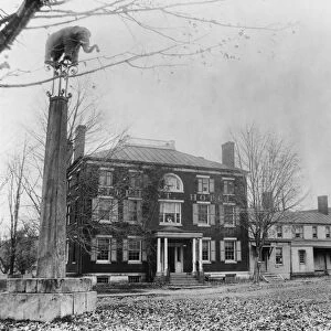 SOMERS: ELEPHANT HOTEL. The Elephant Hotel in Somers, New York, built by Hachaliah Bailey