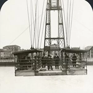 SPAIN: PORTUGALETTE, c1908. The flying ferry over the Nervion River, Portugalete, Spain