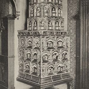 STOVE, 19th CENTURY. Stove at Nuremberg, Germany. Photographed c1880