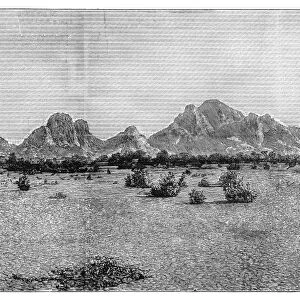 SUDAN: KASSALA, 1872. View of Kassala, Sudan. Engraving, English, 1872