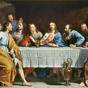 The Last Supper. Oil on canvas by Philippe de Champaigne (1602-1674)