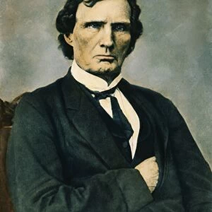 THADDEUS STEVENS (1792-1868). American lawyer and politician. Oil over a photograph