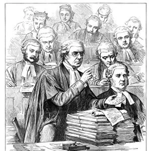 TICHBORNE TRIAL, 1874. The trial in England of Sir Roger Tichborne, one of the