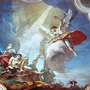 TIEPOLO: SACRIFICE OF ISaC. Fresco by Giambattista Tiepolo, 1726-28