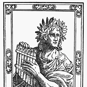VIRGIL (70-19 B. C. ). Roman poet. Woodcut from an edition of Virgils Aeneid published at Venice, Italy, in 1532