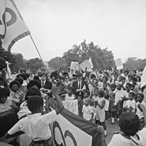 WELFARE PROTEST, 1971. Members of the National Welfare Rights Organization protesting