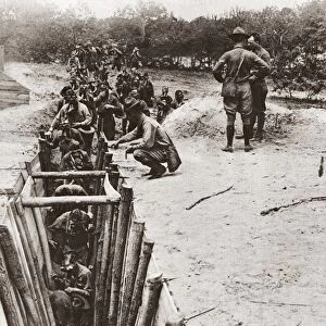 World War I: Gas Warfare. Men of the u
