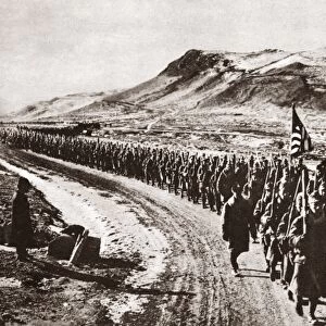 WORLD WAR I: HIKE, C1919. The 31st Infantry hiking under the United States