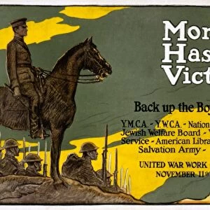 WORLD WAR I: POSTER, c1918. Morale Hastens Victory. Poster for the United War Work Campaign