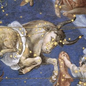 ZODIAC: TAURUS. Fresco, 1575, from Villa Farnese, Caprarola, Italy