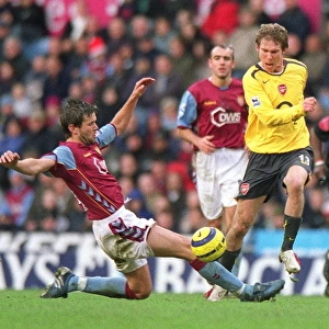 Alex Hleb (Arsenal) Eirik Bakke (Aston Villa). Aston Villa 0: 0 Arsenal