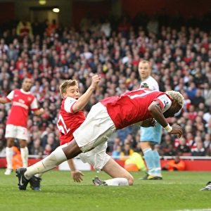 Alex Song Scores the Winning Goal: Arsenal 1-0 West Ham United, Barclays Premier League, Emirates Stadium, October 2010