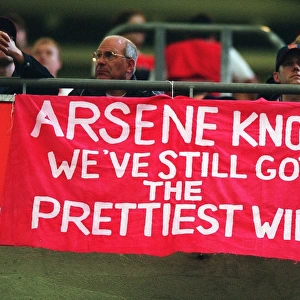 Arsenal banner. Arsneal 1: 0 Southampton. The F