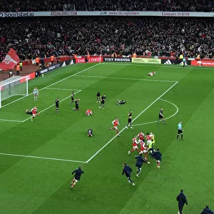 Arsenal Celebrate Third Goal: Reiss Nelson Scores at Emirates Stadium (2022-23 Premier League)