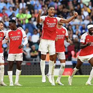 Arsenal Celebrates Community Shield Triumph Over Manchester City (2023-24)