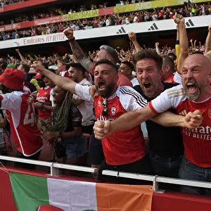 Arsenal Fans Celebrate Second Goal Against Manchester United in 2023-24 Premier League