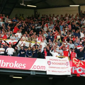 Arsenal Fans celebrate winning the League. Tottenham Hotsour v Arsenal