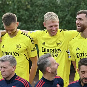 Arsenal First Team Squad 2022-23: Karl Hein, Aaron Ramsdale, and Matt Turner