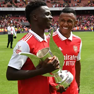 Arsenal and Sevilla: Emirates Cup Champions 2022 - Saka and Marquinhos Celebrate Victory