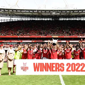Arsenal Triumphs Over Sevilla: Lifting the Emirates Cup in London, July 2022