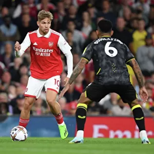 Arsenal vs Aston Villa: Emile Smith Rowe Clashes with Douglas Luiz in Premier League Showdown (2022-23)