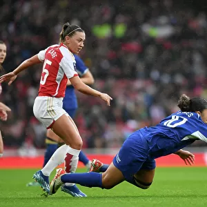 Arsenal vs. Chelsea: Women's Super League Clash at Emirates Stadium - Katie McCabe Fouls Lauren James