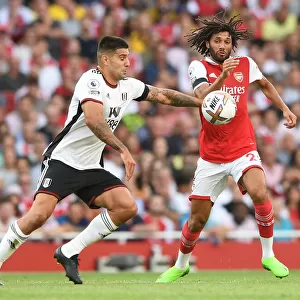Arsenal vs Fulham: Elneny Faces Off Against Mitrovic in Premier League Clash (2022-23)