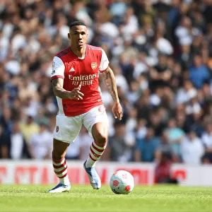 Arsenal vs Leeds United: Gabriel in Action at the Emirates Stadium, Premier League 2021-2022