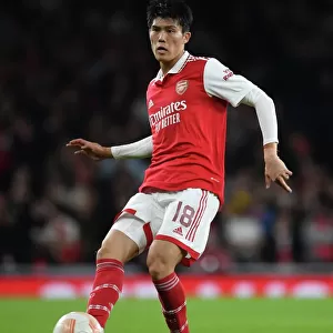 Arsenal vs PSV Eindhoven: Tomiyasu in Action - UEFA Europa League 2022-23