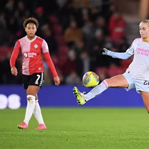Arsenal Women Battle Southampton Women in FA WSL Continental Tyres Cup Showdown at St. Mary's Stadium (November 2023)