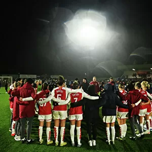 Arsenal Women Celebrate Conti Cup Victory Over Tottenham Hotspur