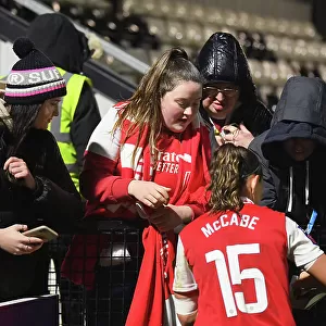 Arsenal Women Celebrate FA WSL Victory: Katie McCabe Amidst Jubilant Fans