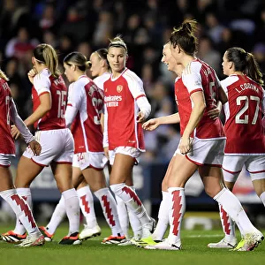 Arsenal Women Celebrate Stina Blackstenius's FA WSL Cup-Winning Goal Against Reading
