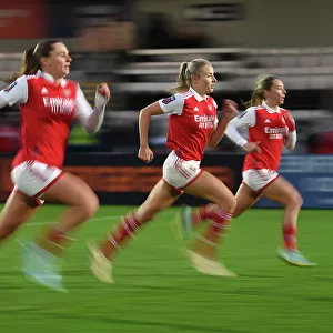Arsenal Women: Post-Match Training at Meadow Park after Victory over Everton FC