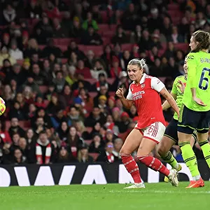 Arsenal Women vs Manchester United Women: Laura Wienroither Scores the Second Goal in FA WSL Clash at Emirates Stadium (November 19, 2022)