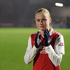 Arsenal Women vs Reading: Kathrine Kuhl's Emotional Moment After Match at Meadow Park