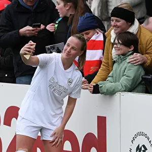 Arsenal Women's Beth Mead Interacts with Fans after FA Cup Match vs. Watford Women