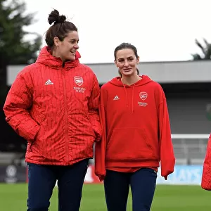 Arsenal Women's Squad Conducts Pre-Match Inspection at Meadow Park Ahead of Clash against Watford Women